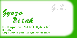 gyozo mitak business card